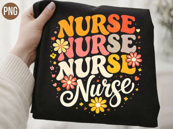 Download Retro Groovy Nurse Flower Power PNG - Flower power png Collection