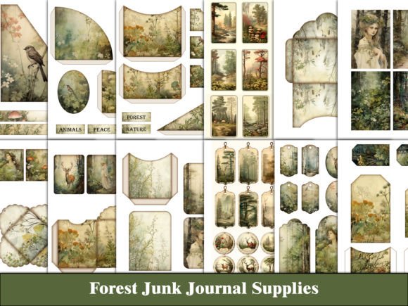 Download Forest Junk Journal Kit Craft Supplies - Premium Resources