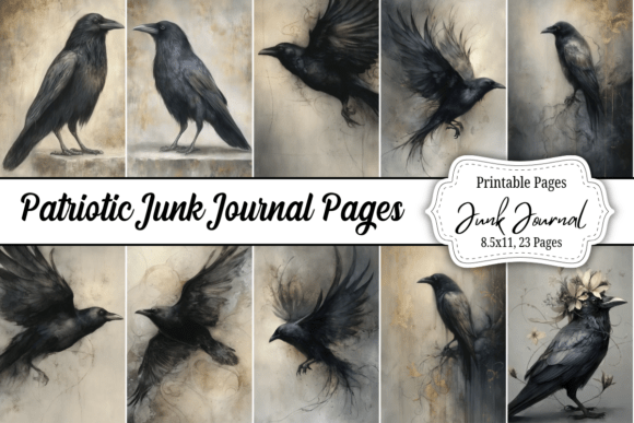 Download Gothic Crow Junk Journal Kit - Premium Resources