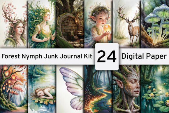 Download Forest Nymph Junk Journal Kit - Premium Resources
