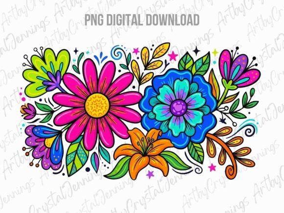 Download Vibrant Retro Vintage Flower Power PNG - Flower power png Collection