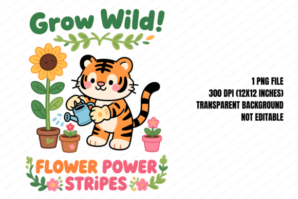 Download Tiger Spring Flower Power PNG - Flower power png Collection